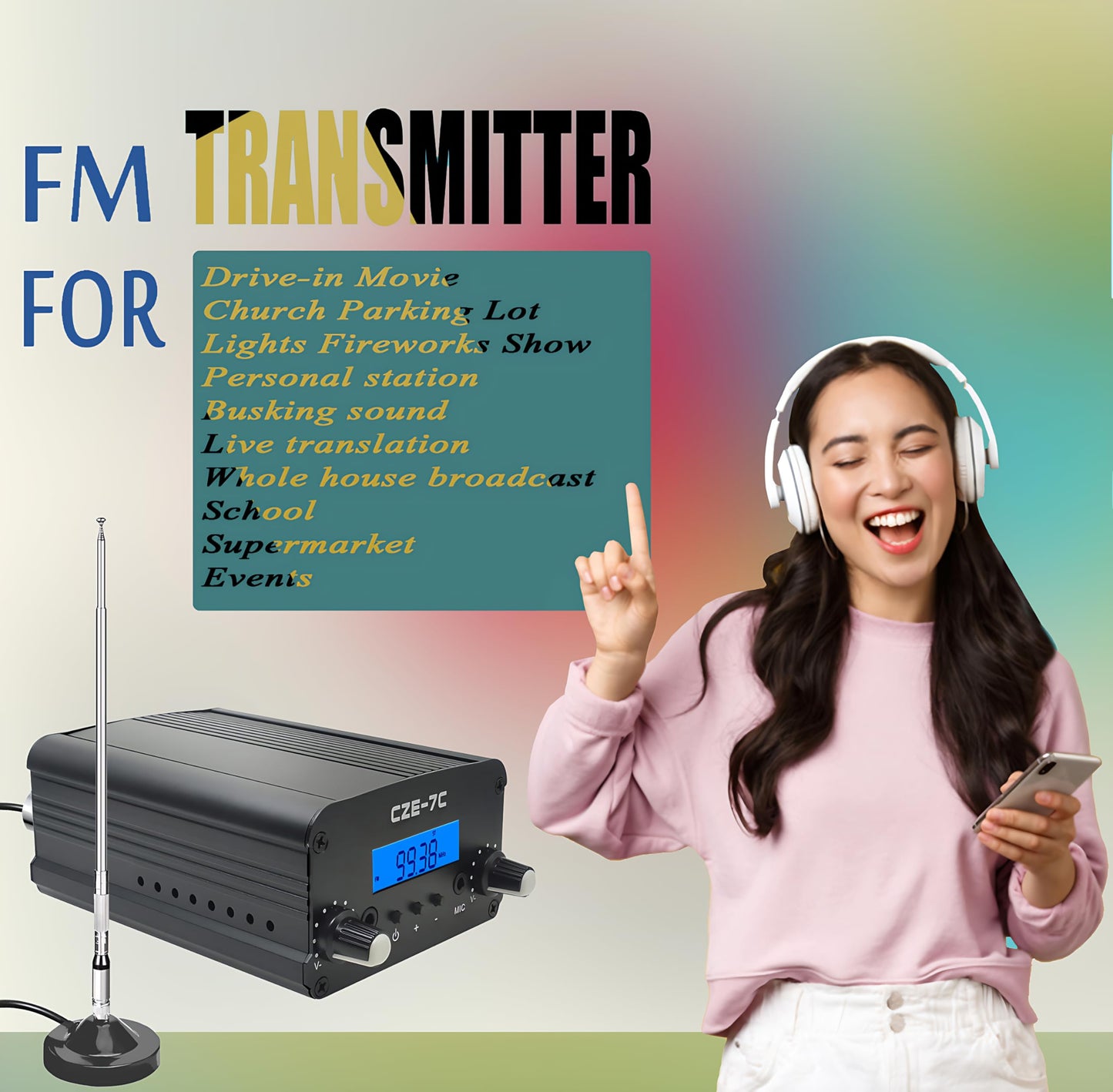 Long Range FM Broadcast Transmitter