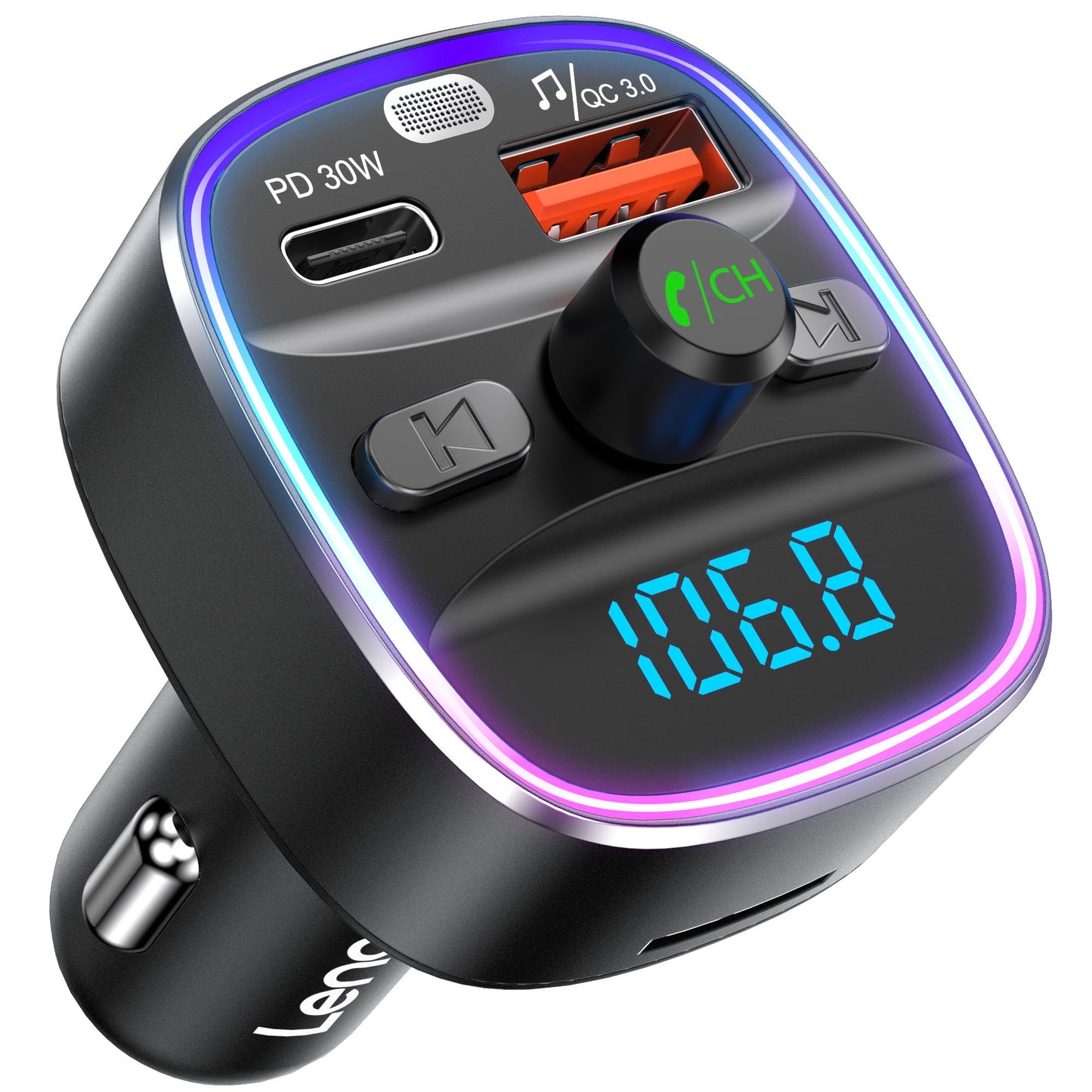 Bluetooth FM Transmitter with Fast Charging