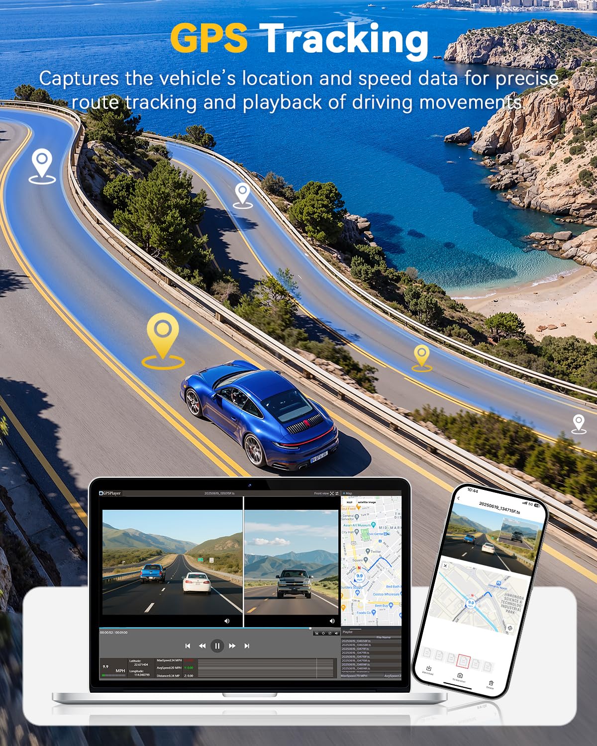 4K Dual Dash Cam with Night Vision