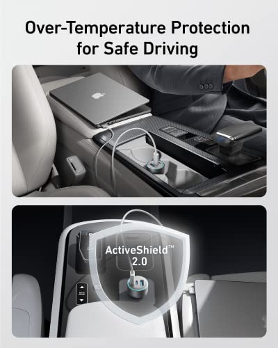 67W 3-Port USB-C Car Charger