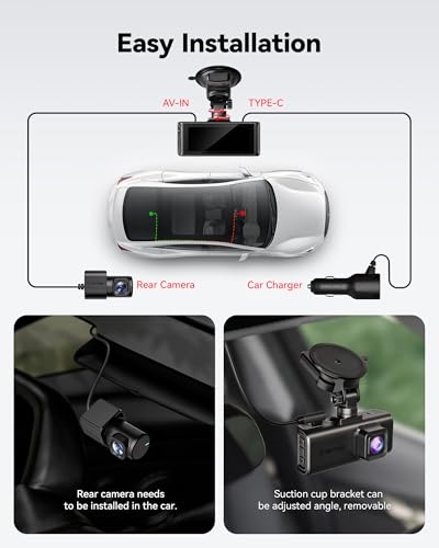 4K STARVIS 2 Front and Rear Dash Cam