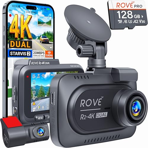4K Dual Dash Cam Front & Rear