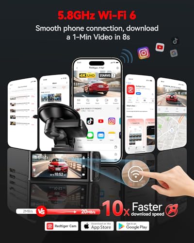 4K STARVIS 2 Front and Rear Dash Cam