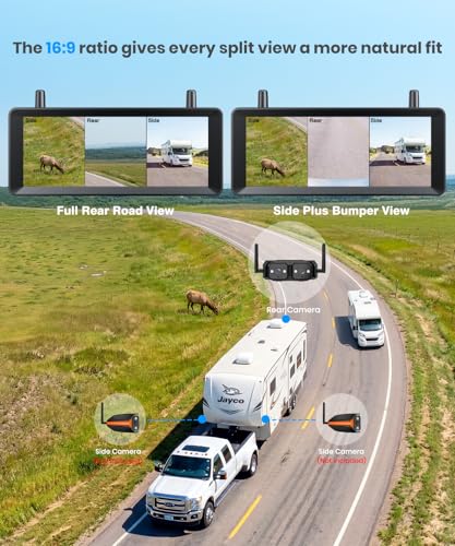 Solar Wireless Backup Camera with HD Monitor