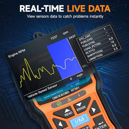 Professional OBD2 Live Data Code Reader