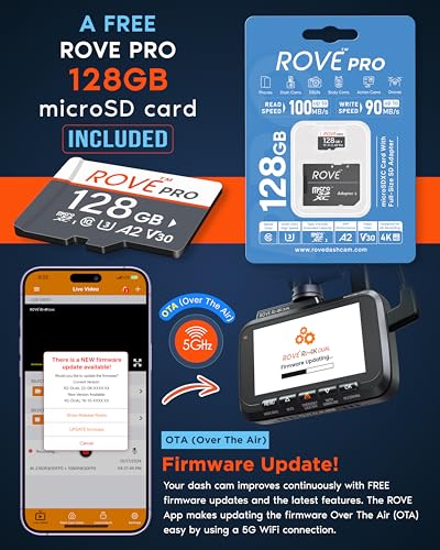 4K Dual Dash Cam Front & Rear