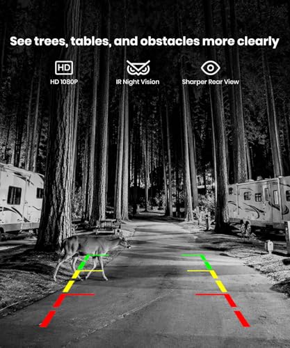 Solar Wireless Backup Camera with HD Monitor
