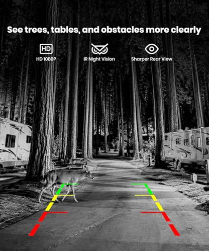 Solar Wireless Backup Camera with HD Monitor