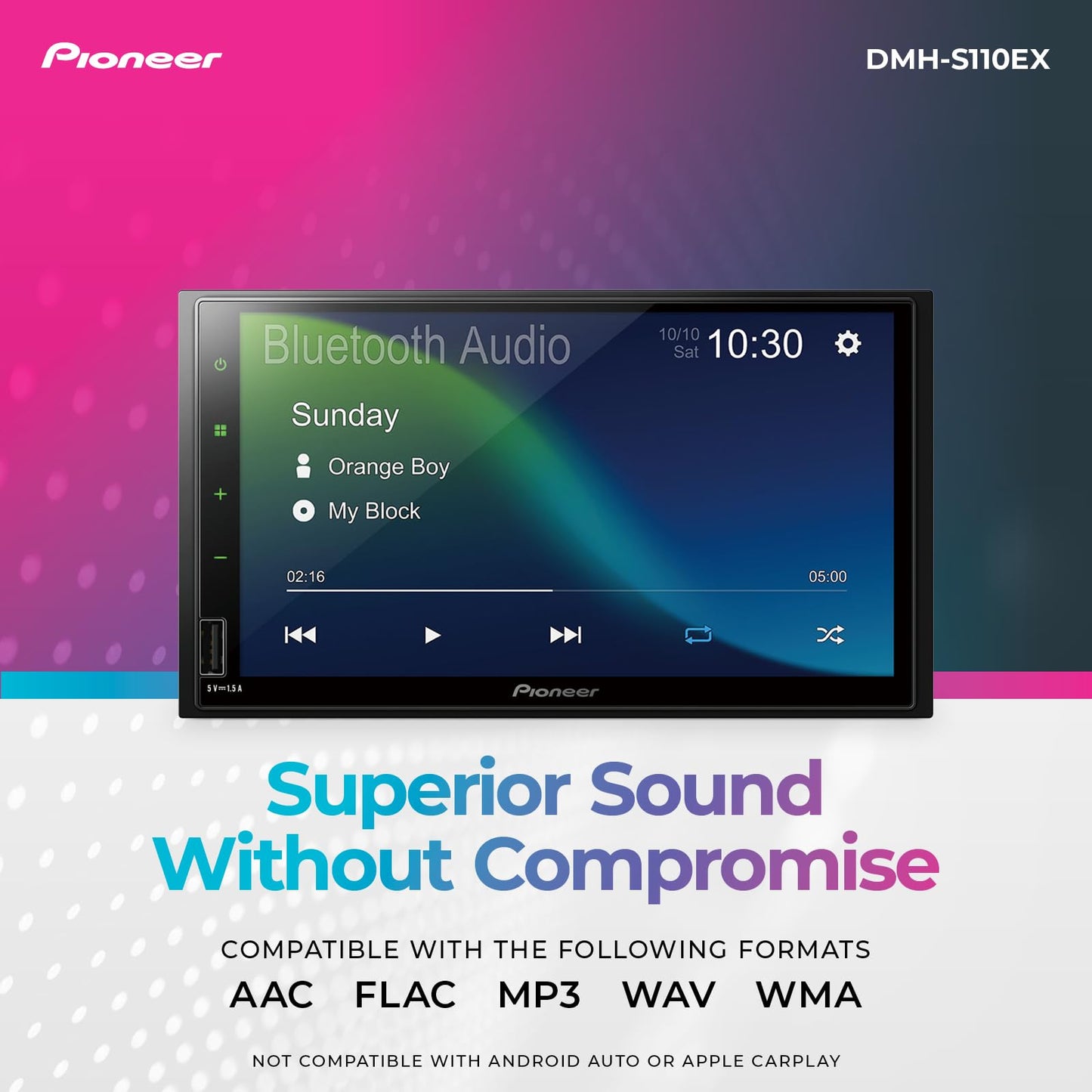 6.8-Inch Double DIN Digital Media Receiver