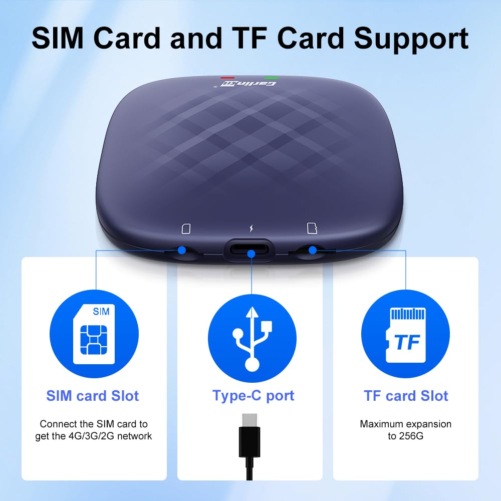 Android 13 Wireless CarPlay AI Box Adapter