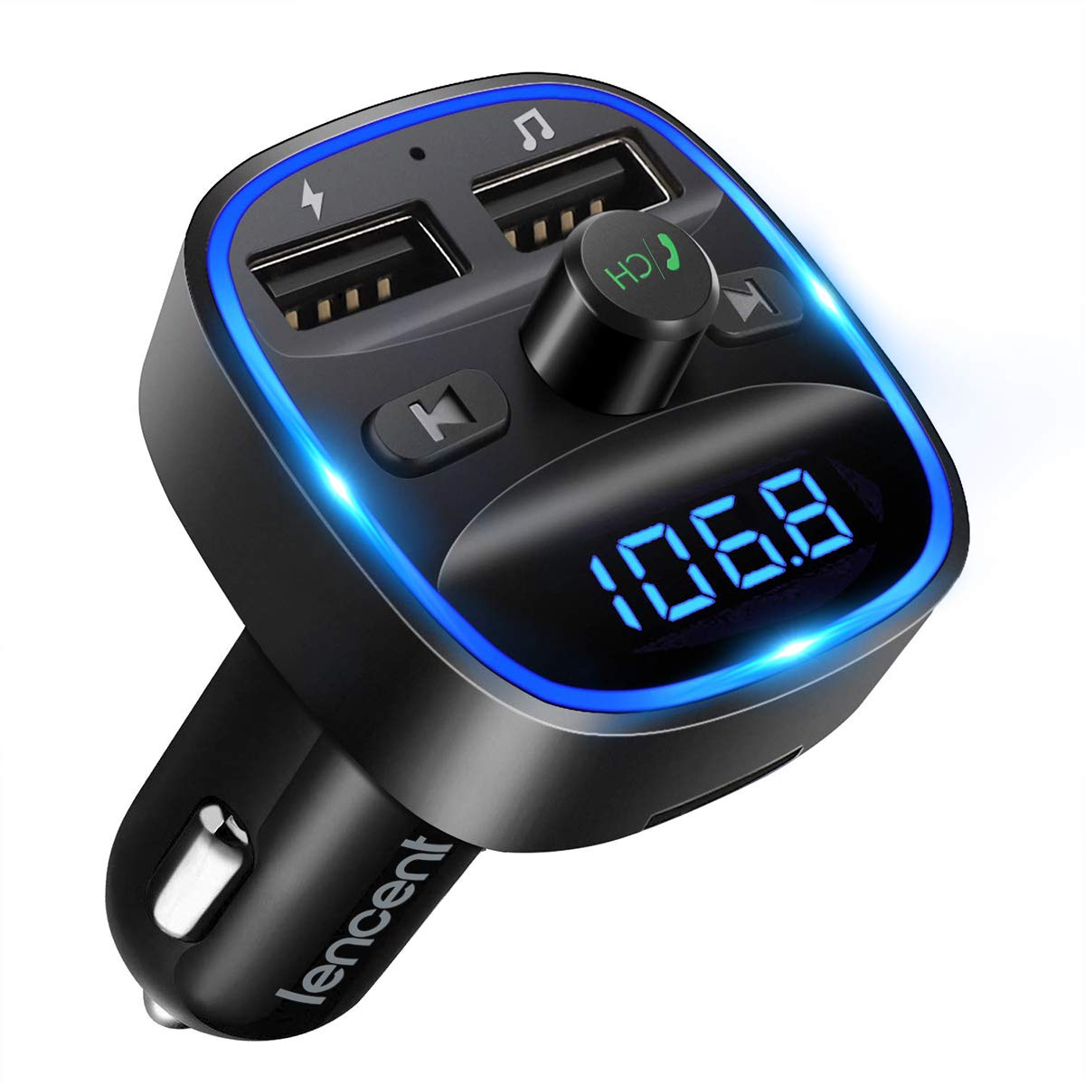 Bluetooth FM Transmitter with Fast Charging