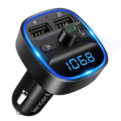 Bluetooth FM Transmitter with Fast Charging