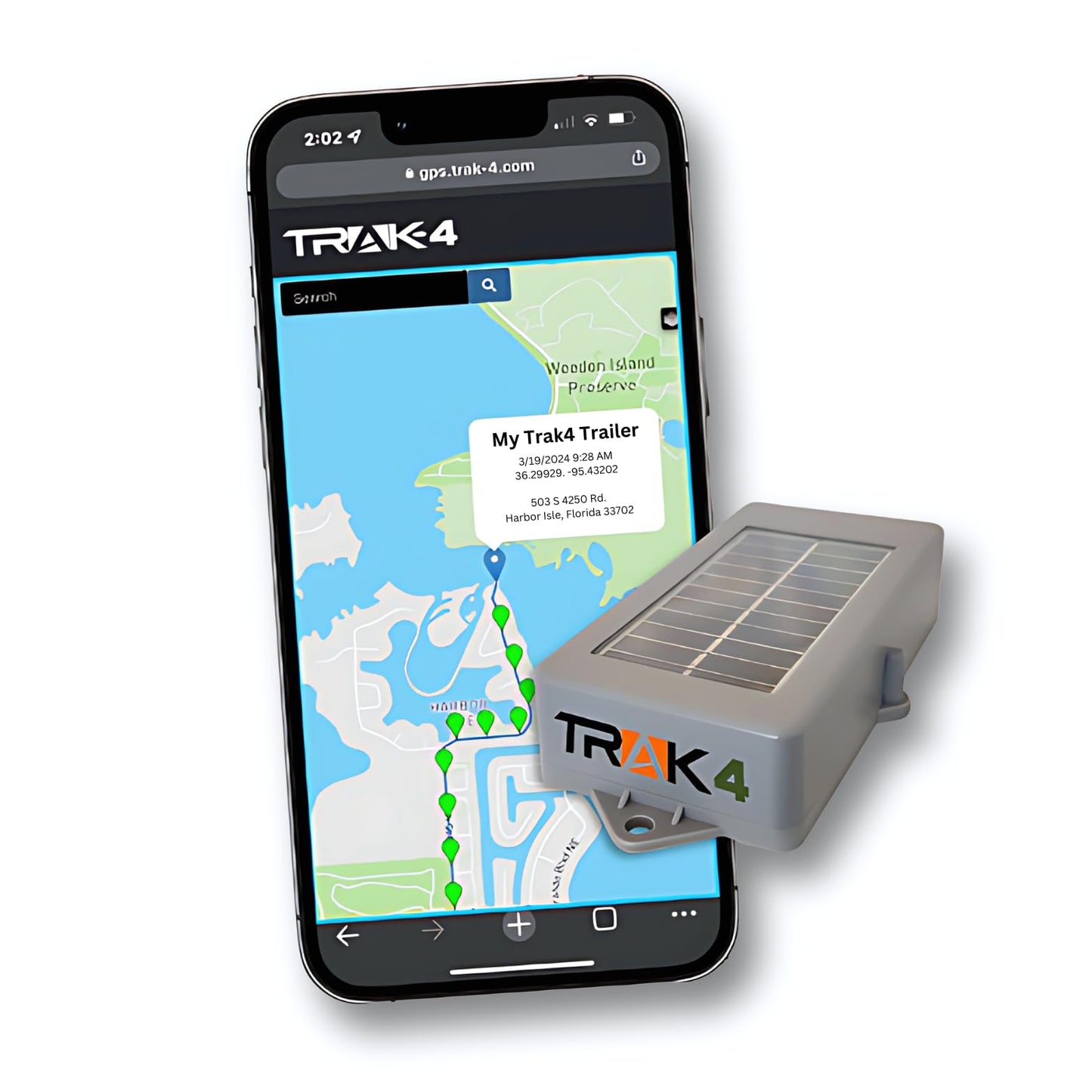 Solar GPS Tracker with Real-Time Vehicle Location