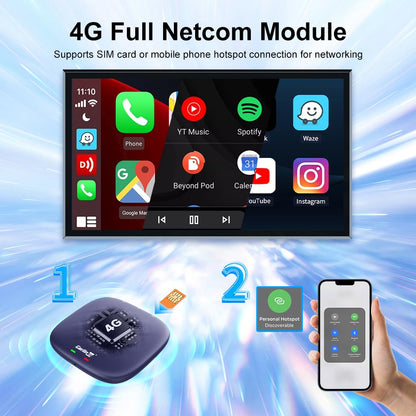 Android 13 Wireless CarPlay AI Box Adapter