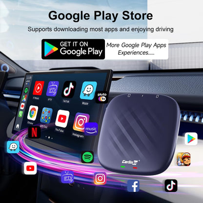 Android 13 Wireless CarPlay AI Box Adapter