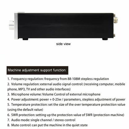 25W Stereo FM Broadcast Transmitter