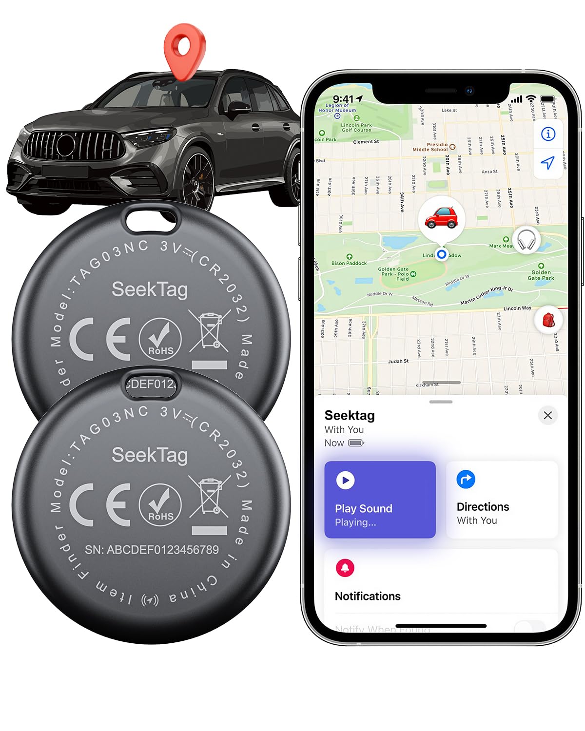 Magnetic GPS Tracker Tags for Vehicles