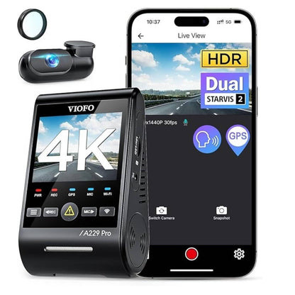4K HDR Front and Rear STARVIS 2 Dash Cam