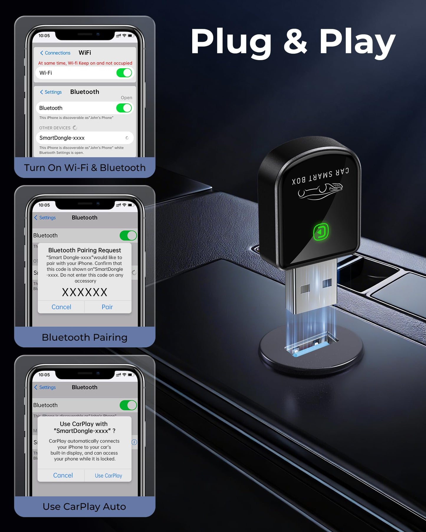 Wireless CarPlay Adapter for iPhone