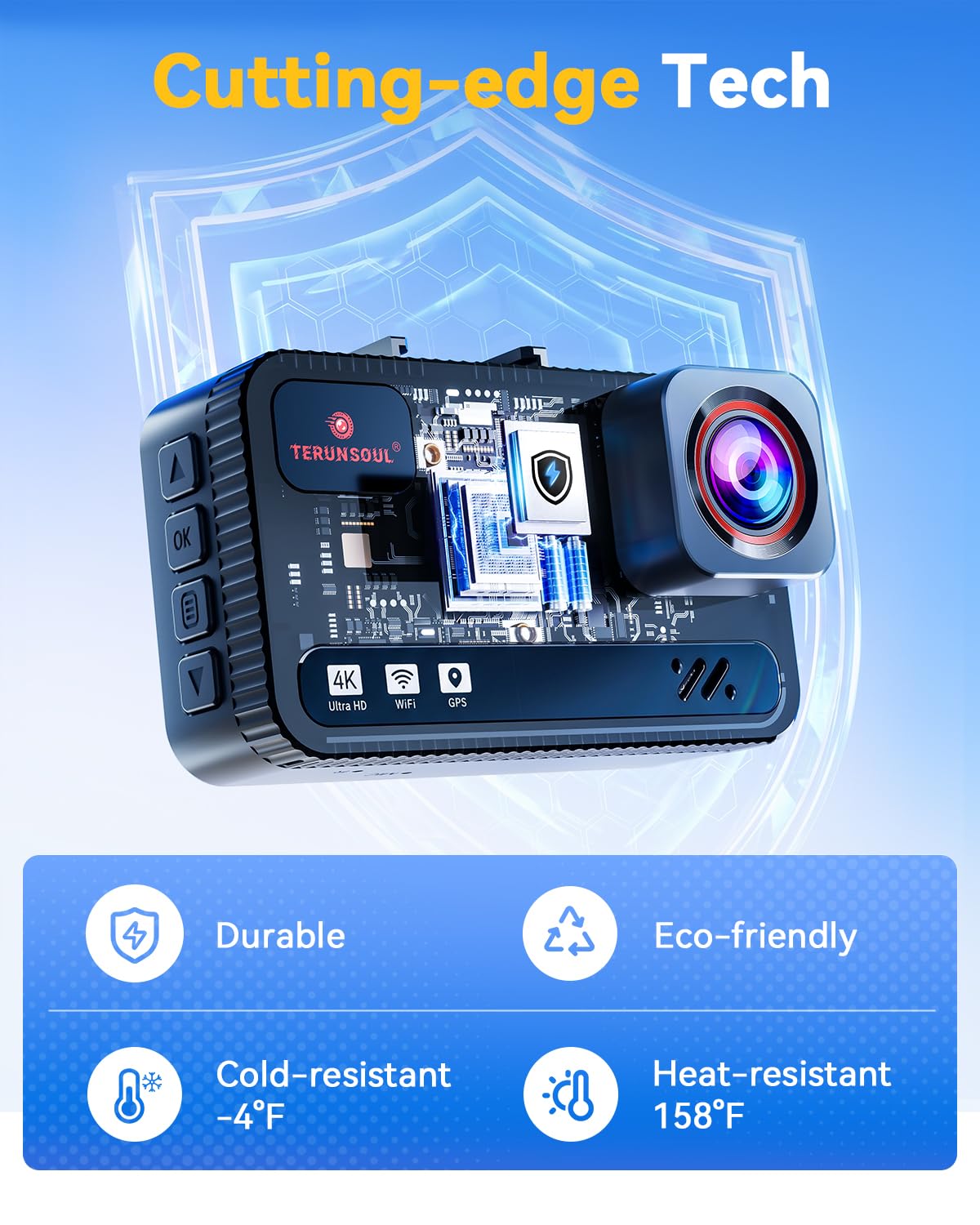 4K Dual Dash Cam with Night Vision