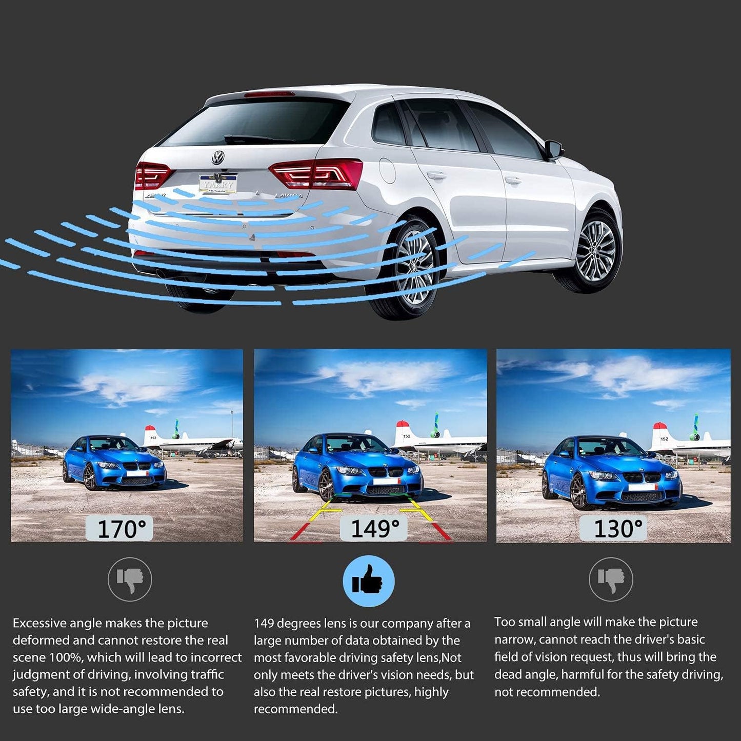 HD 1080P Waterproof Backup Camera System