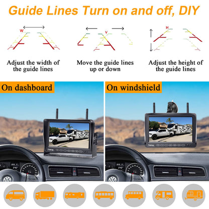 Wireless RV Backup Camera with 1080P Monitor
