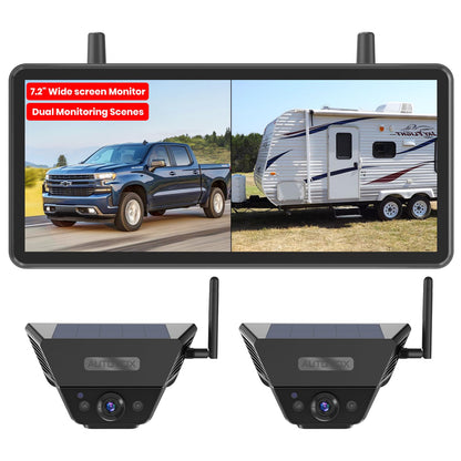 Solar Wireless Magnetic Backup Camera