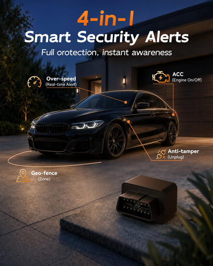 OBDII Real-Time GPS Tracker for Vehicles