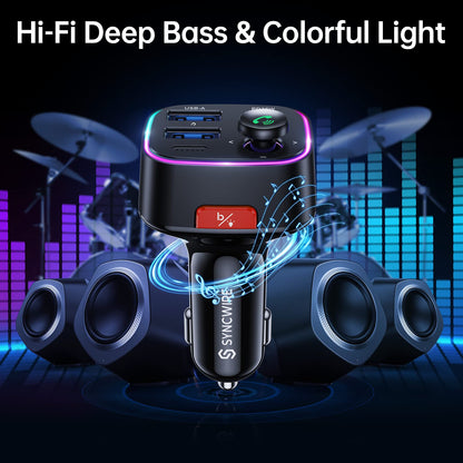 Bluetooth FM Transmitter Car Adapter