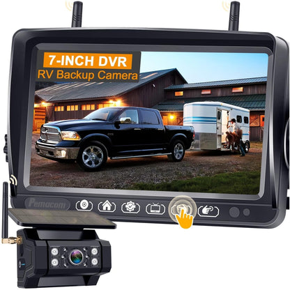 Pemacom Magnetic Solar Wireless Backup Camera