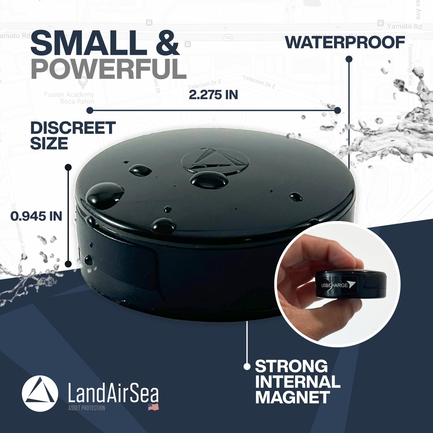 Magnetic Waterproof GPS Tracker for Vehicles