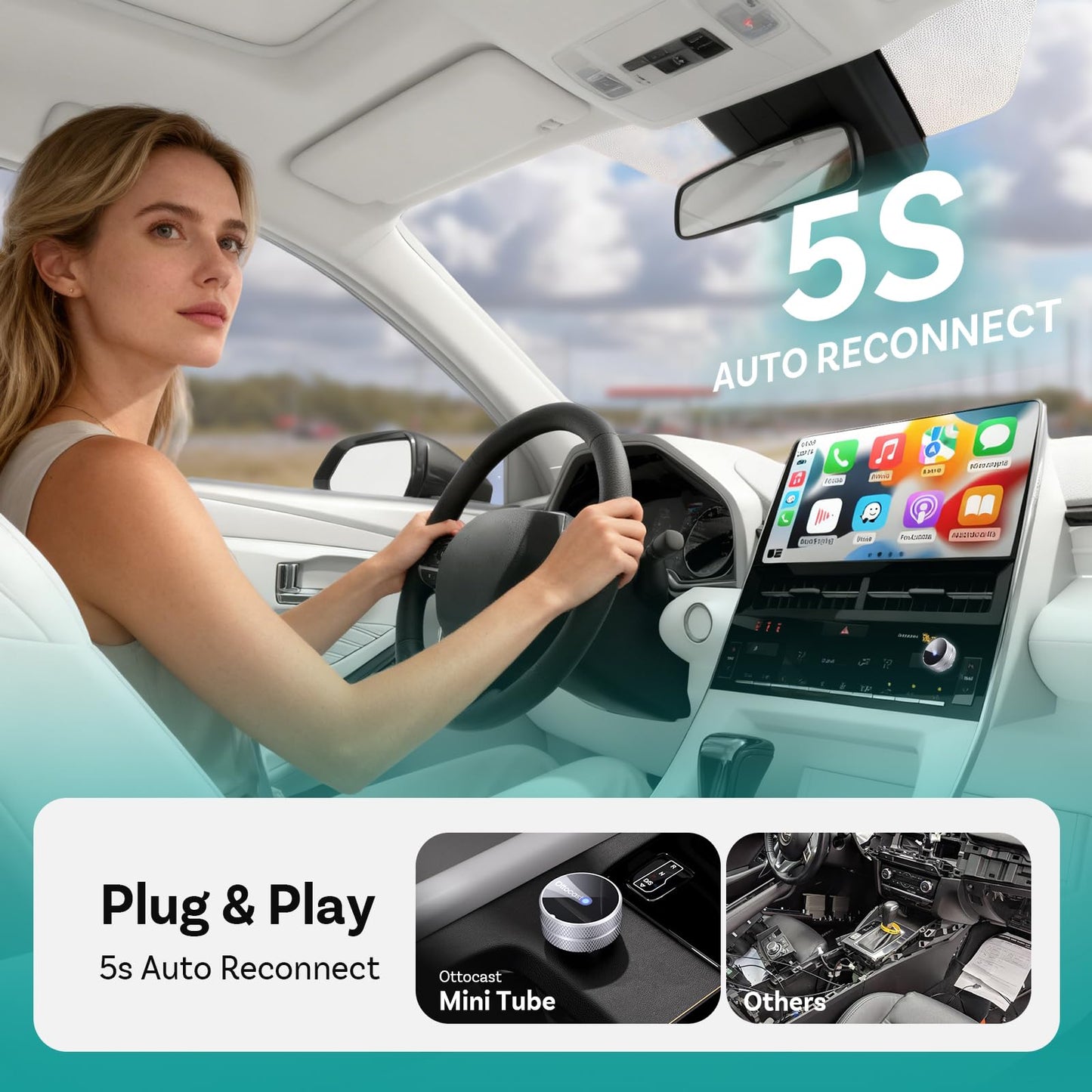 Wireless CarPlay & Android Auto Adapter
