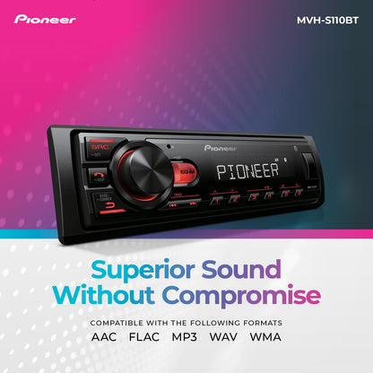1-DIN Bluetooth Digital Media Car Stereo Receiver