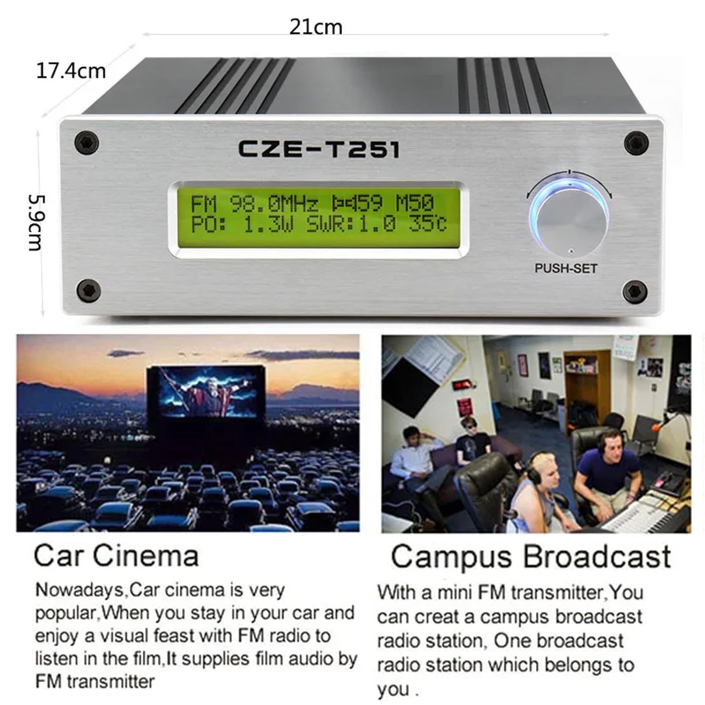 25W Stereo FM Broadcast Transmitter