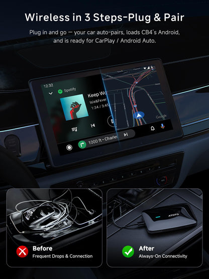 Wireless CarPlay AI Box with Media Apps
