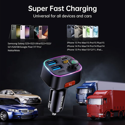 Bluetooth FM Transmitter Car Adapter