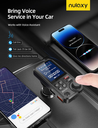 Bluetooth FM Transmitter with Color Screen