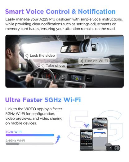 4K HDR Front and Rear STARVIS 2 Dash Cam