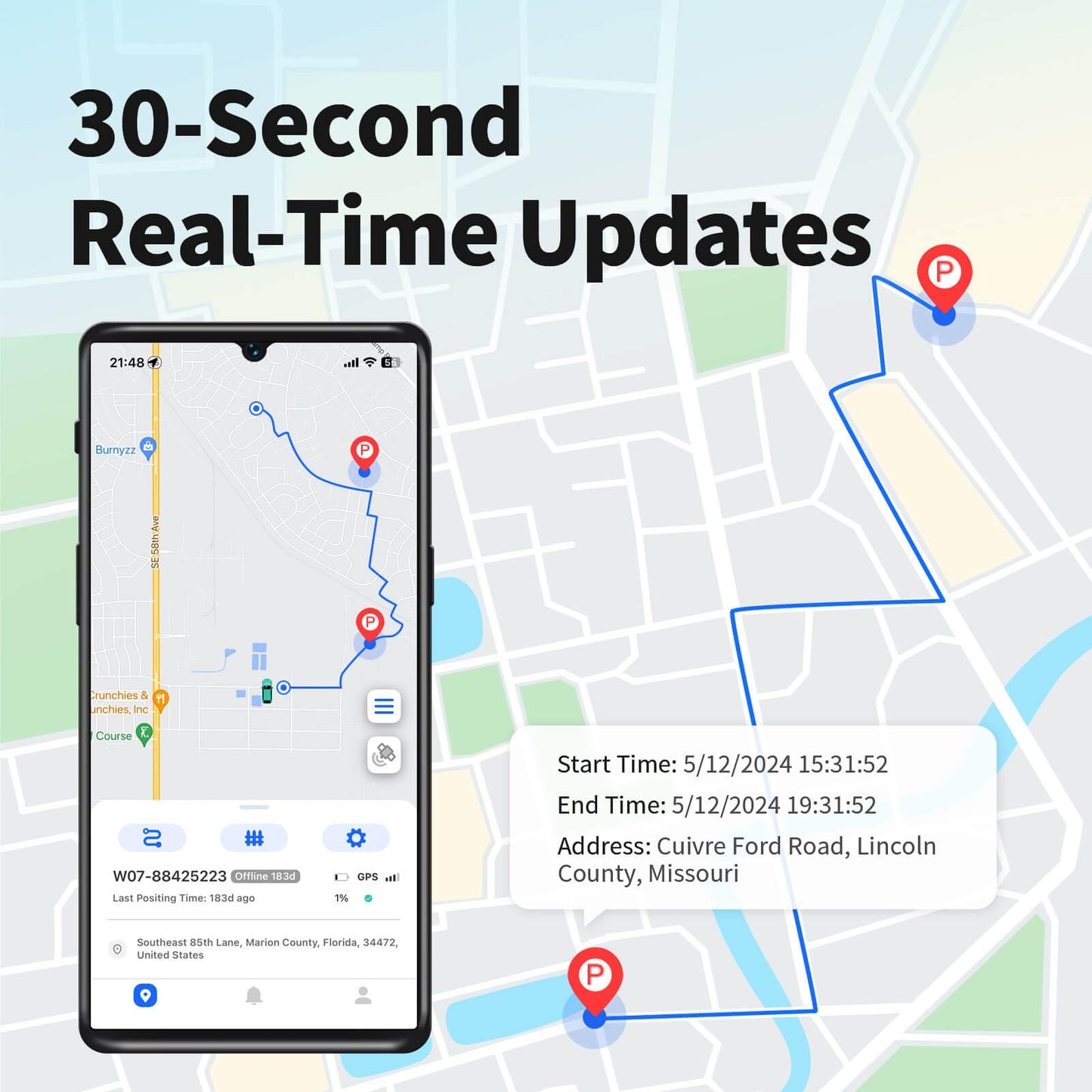 4G GPS Tracker for Vehicles with Trip History