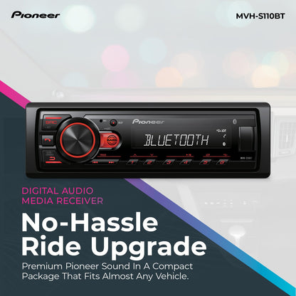 1-DIN Bluetooth Digital Media Car Stereo Receiver
