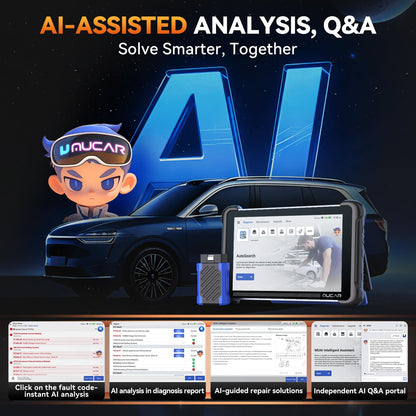 AI Bi-Directional OBD2 Car Diagnostic Scanner