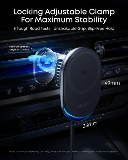 Qi2 25W MagSafe Car Mount Charger