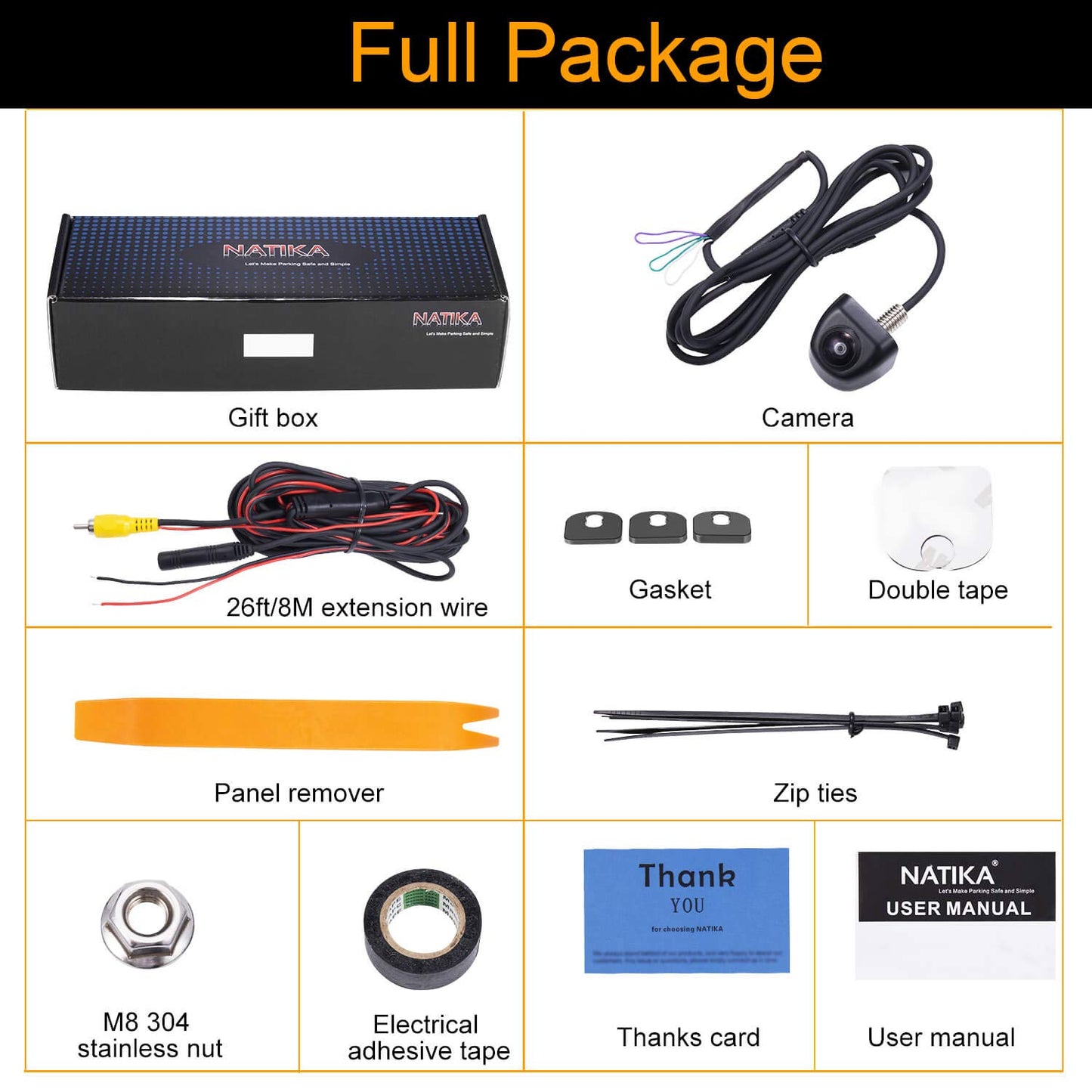 HD Waterproof Wide Angle Backup Camera