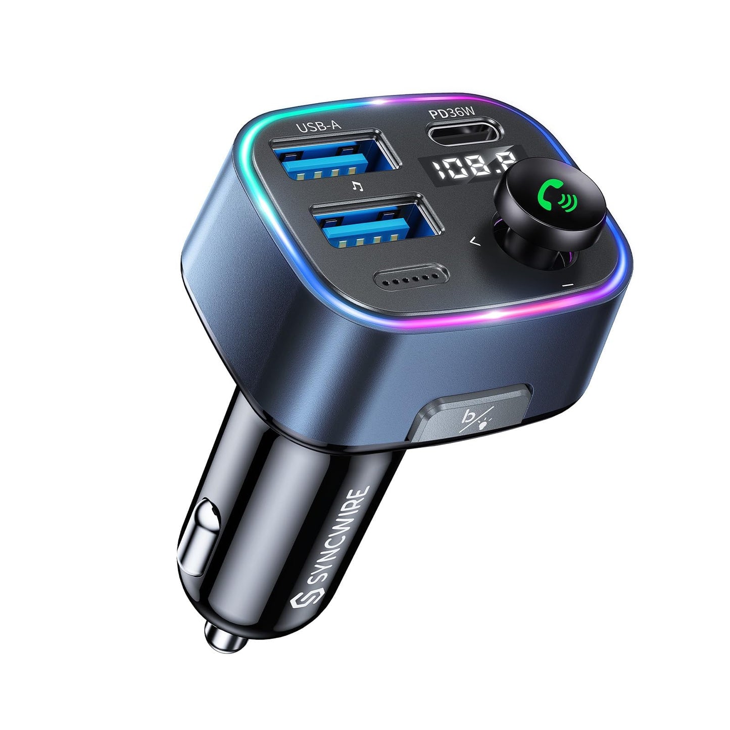 Bluetooth FM Transmitter Car Adapter