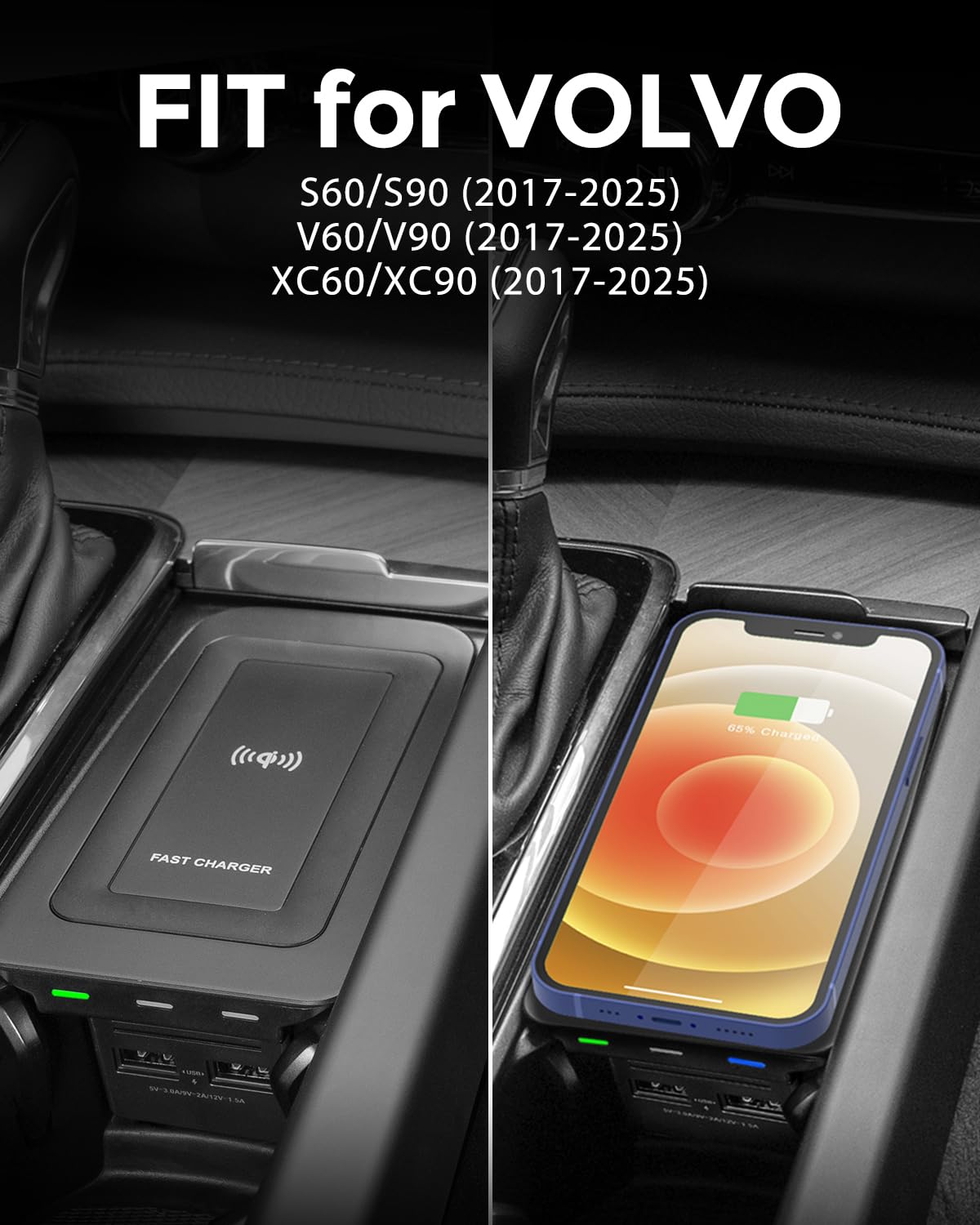 Wireless Car Charging Pad for Volvo