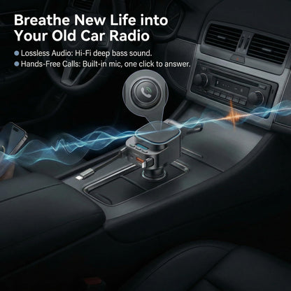 Bluetooth FM Transmitter with Fast Charger