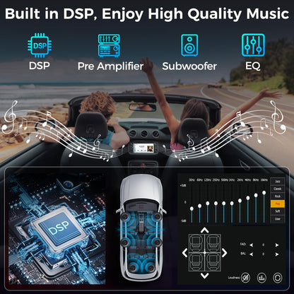7-Inch Double DIN Car Stereo with Wireless CarPlay