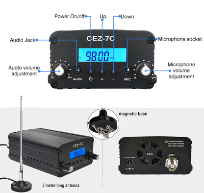 Long Range FM Broadcast Transmitter