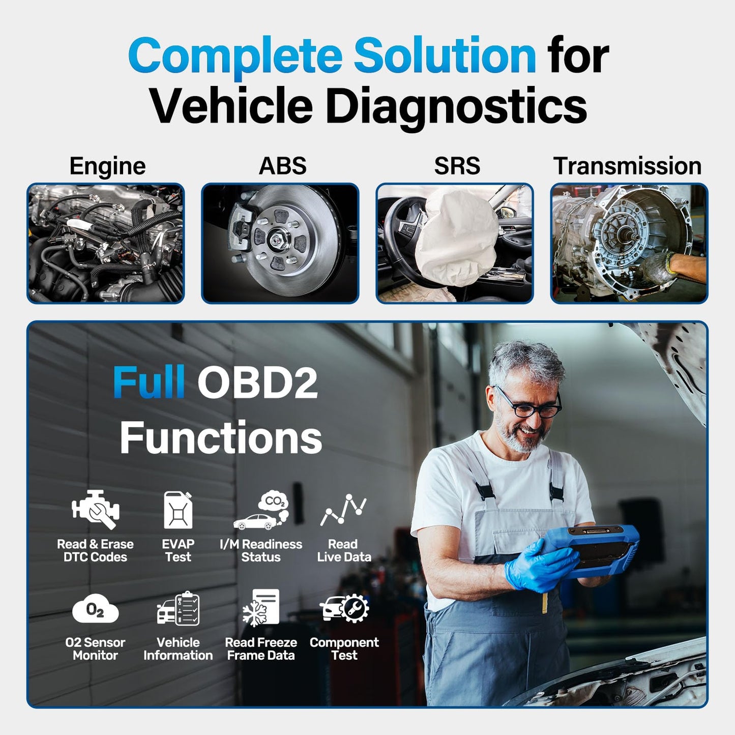 All System OBD2 Diagnostic Scanner Tool