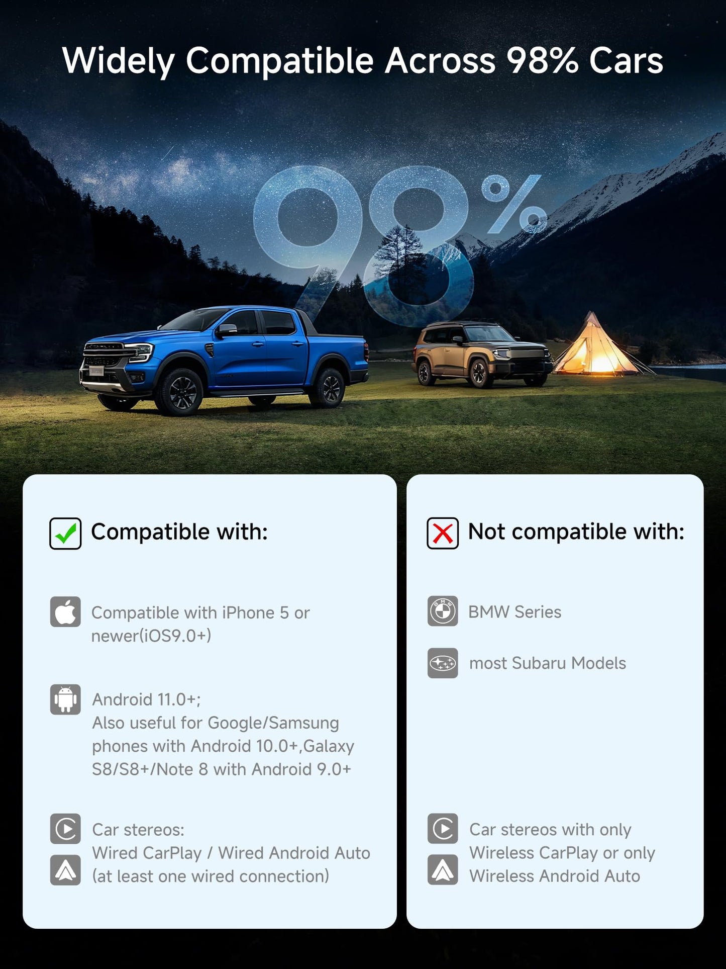 Wireless CarPlay AI Box with Media Apps